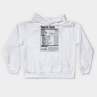 Kep1er Nutritional Facts 2 Kids Hoodie